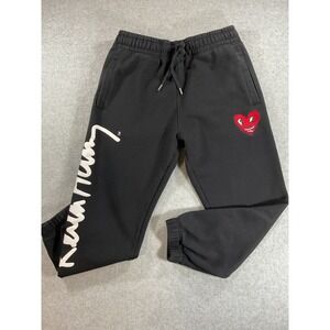 Keith Haring x Shoe Palace Mens Black Graphic Fleece Joggers Medium 2011